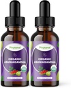 Phytoral Bio Ashwagandha gouttes liquides pour les adultes - Potent liquide Ashwagandha extrait de racine pour l'énergie et le soutien de l'humeur - Tection végétalienne non-OGM sans gluten et sans alcool (240 portions)