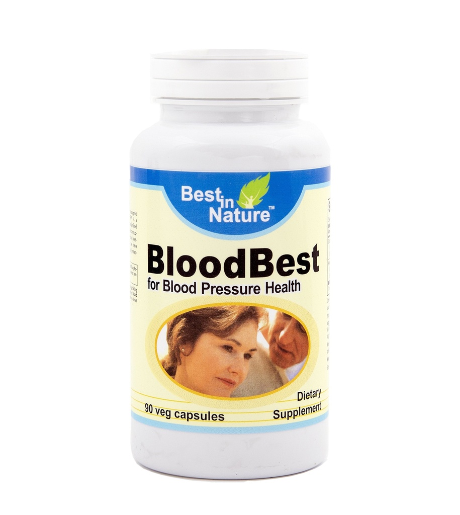 Bloodbest - Santé de la pression artérielle avec MegaNatural®-BPTM, Soutien cardiovasculaire*, 90 gélules