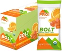 PROBAR - BOLT Biologische Energie Kauwen, Oranje, Niet-GMO, Glutenvrij, USDA Gecertificeerde Biologische, Gezonde, Natuurlijke Energie, Snelle Brandstof Gummies met Vitaminen B & C (12 Tel.)