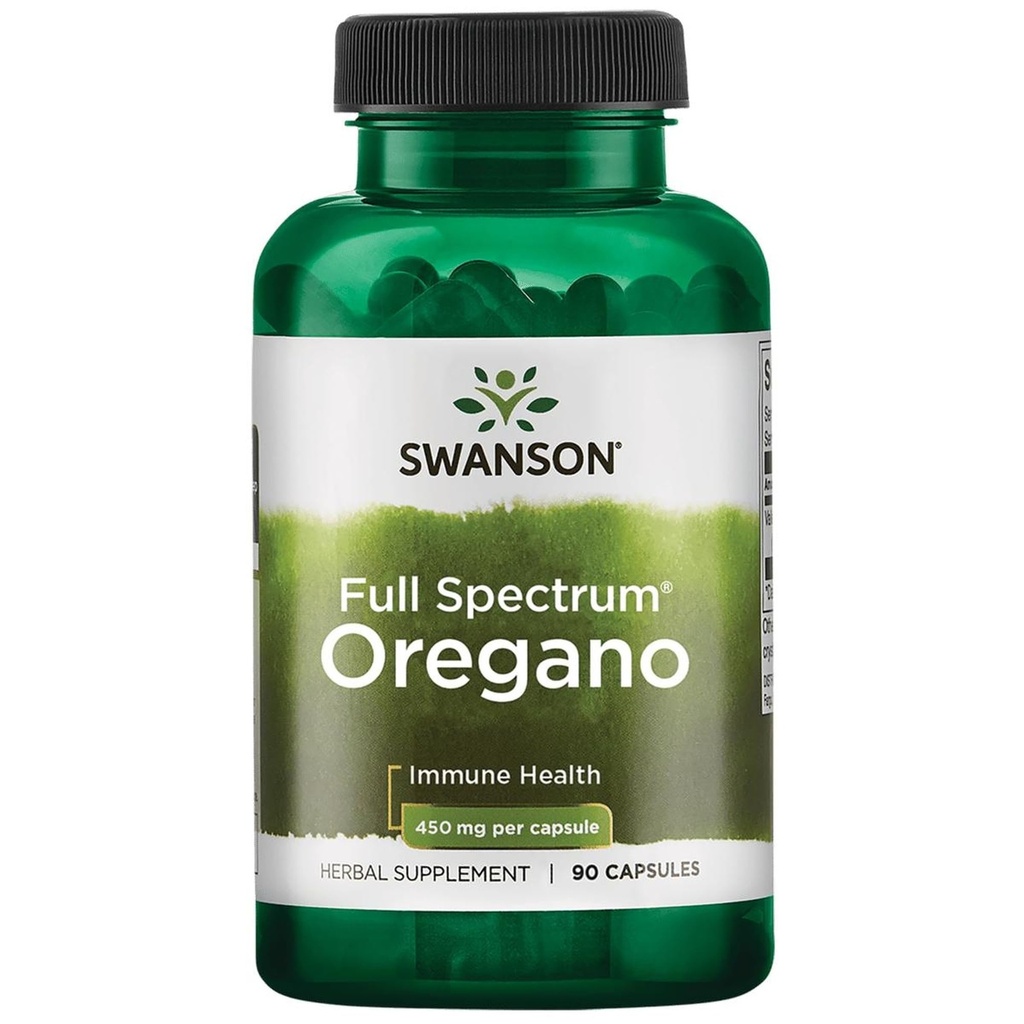 Swanson Oregano 450 Milligrammen 90 Capsules