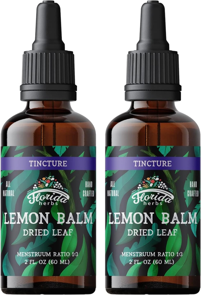 Lemon Balm Tinctuur - Biologische citroenen Drops - Citroen Balsem Extract - Made in USA - Biologische 4 Fl Oz