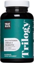 Vibrant Health, Trilogy, Probiotic Multivitamine met een essentiële Blend van Omega-3, Vitamine A, B12, C, D3, E, Selenium, Magnesium & Zink, 30 porties