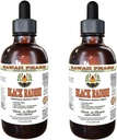 Hawaii Pharm Black Radish Extrait liquide sans alcool, Noir Radish (Raphanus Sativus Niger) Racine séchée Glycérite Supplément naturel à base de plantes 2x2 oz