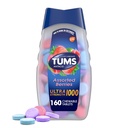 TUMS Ultra Strength Kauwbare Antacida tabletten voor brandend maagzuur en zuur Indigestie Verlichting, Diverse Bessen - 160 Tel.