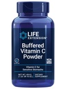 Levensverlenging Gebufferd vitamine C Poeder, Buffering Mineralen, Calcium, Magnesium, Kalium & zink, voor gevoelige magen, Glutenvrij, Niet-GGO, Vegetarisch, 454 Gram, ongeveer 84 Serven