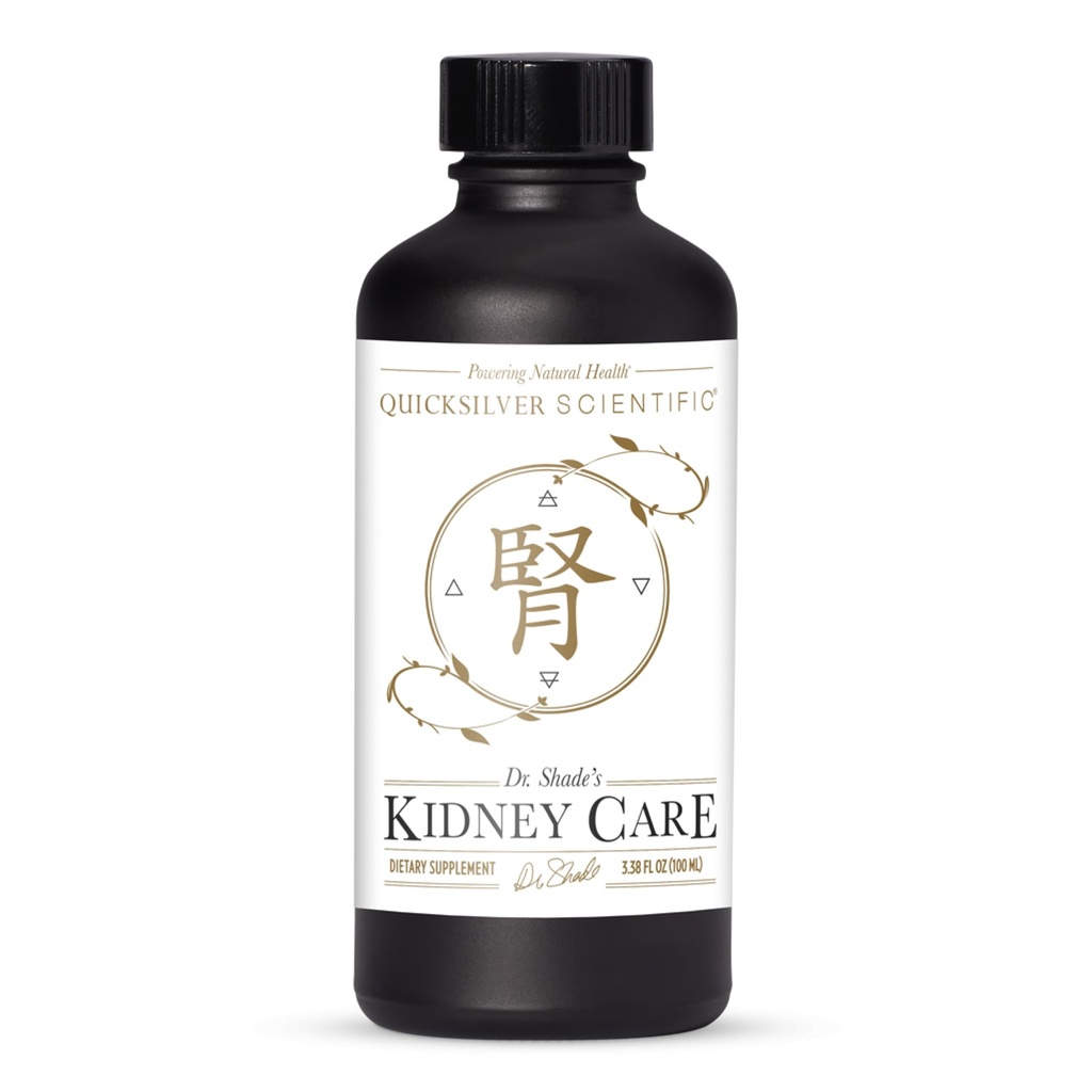 Quicksilver Soins scientifiques du rein - Nettoyage du rein et compléments de drainage lymphatiques - Extrait d'Astragaloside IV, Zhu Ling, Goldenrod, Acide Ferulique, He Shou Wu & Dandelion Leaf (3.38oz / 100ml)