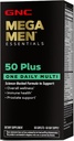 GNC Mega Men One Daily 50 Plus Multivitamine, formule scientifique pour le bien-être global, le soutien prostatique et circulatoire et la santé immunitaire, 60 comtes