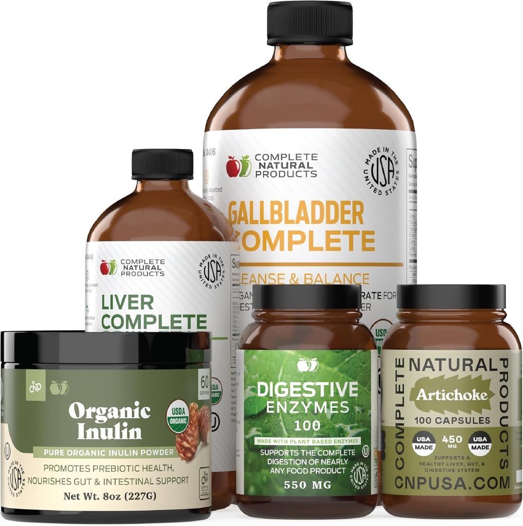 Complete Natural Products Digestie en Gut Health Bundle - Volledige Detox en Digestieve Balance Cleanse