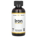 California Gold Nutrition Fer, sous forme de bisglycinate de fer et de racine de dock jaune, 4 fl oz (118 ml)