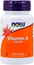 Vitamine A uit visleverolie, 25000IE, 250 Sgels door Now Foods (verpakking van 4)