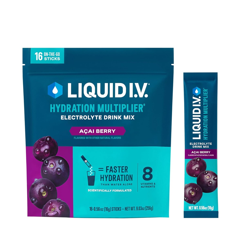 Vloeistof I.V.® Hydration Multiplier® - Açaí Berry - Hydration Powder Packets 