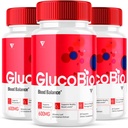 (3 Pack) GlucoBio Health and Wellness Support Capsules Gluco Bio Pillen, Gluco Bio Natural Vitamine Overall Health and Wellness Formula Glycogen Support Supplement, BioGluco Capsules (180 Capsules)