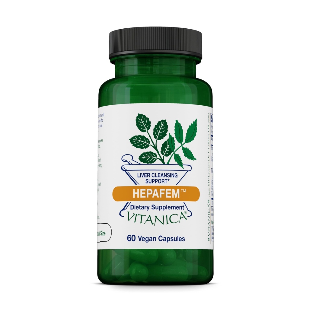 Vitanica Hepafem, Lever Reiniging Ondersteuning, Vegan/Vegetarisch, 60 Capsules