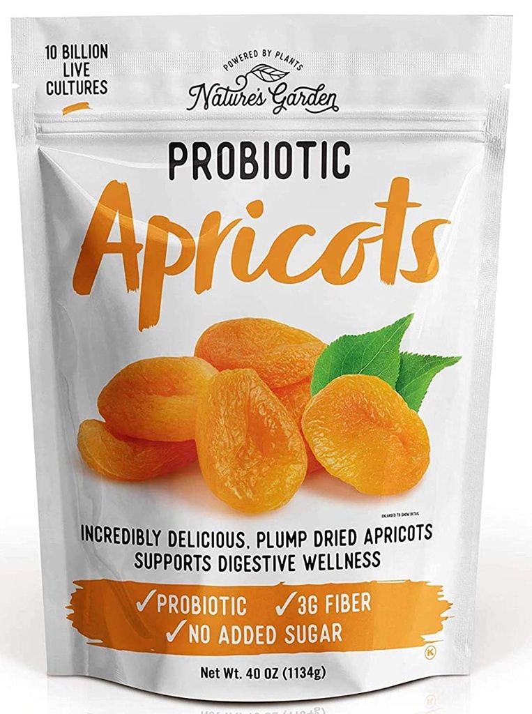 Nature's Garden Probiotic amandelen - gedroogd fruit, pomp gedroogd, Glutenvrij, zuivelvrij, Veganistisch 