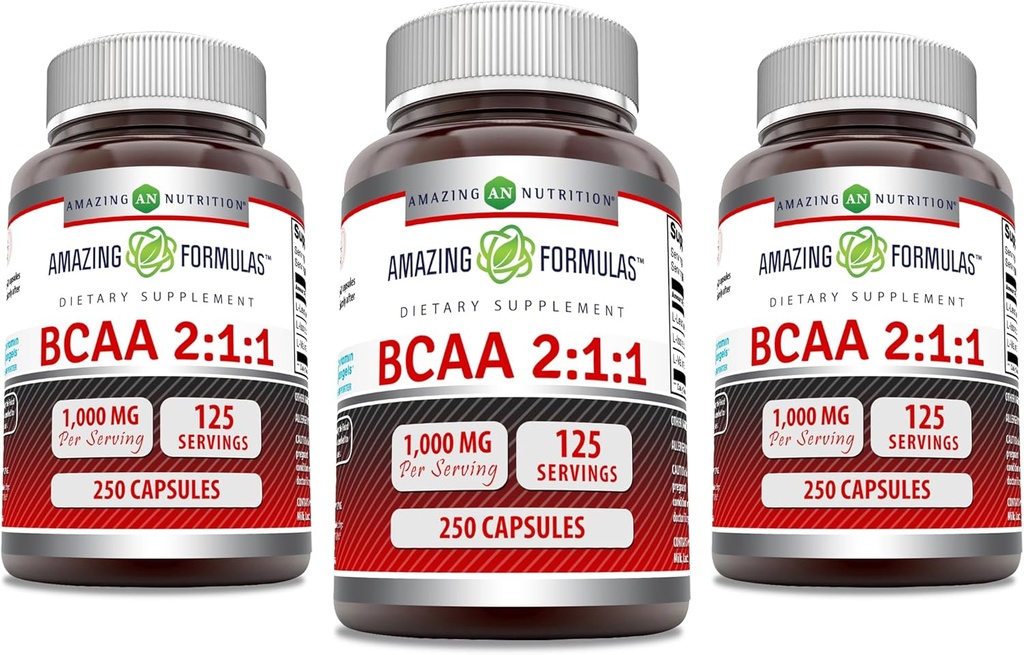 Formules étonnantes BCAA 2:1:1 1000 Mg par service.