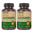 DEVA Vegan Glucosamine-MSM-CMO en Kurkumasupplement - Glutenvrij voedingssupplement op basis van planten - 90 tabletten (verpakking van 2)