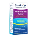 RectiBiom Probiotic Hemorrhoid Relief Suppositories met huid verzachtende natuurlijke ingrediënten, snelle verlichting. Hyaluronzuur en Kurkumaextract, veganistisch, Glutenvrije formulering