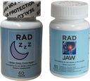 Rad ZZZ Rad Jaw Bundle Natural Rest Aid en TMJ Relief Supplement, Alleviate Jaw Pain, Reduce Teeth Grinding and Clenching, Ontwikkeld door een tandarts, Made in The USA