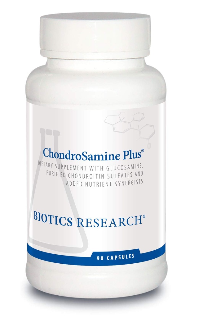 Biotics Research ChondroSamine Plus Glucosamine Plus Chondroitin, MSM, Vitaminen en Mineralen, Gezamenlijke & Connective Tissue Ondersteuning, Gezond en Gemak van Beweging. 90 capsules
