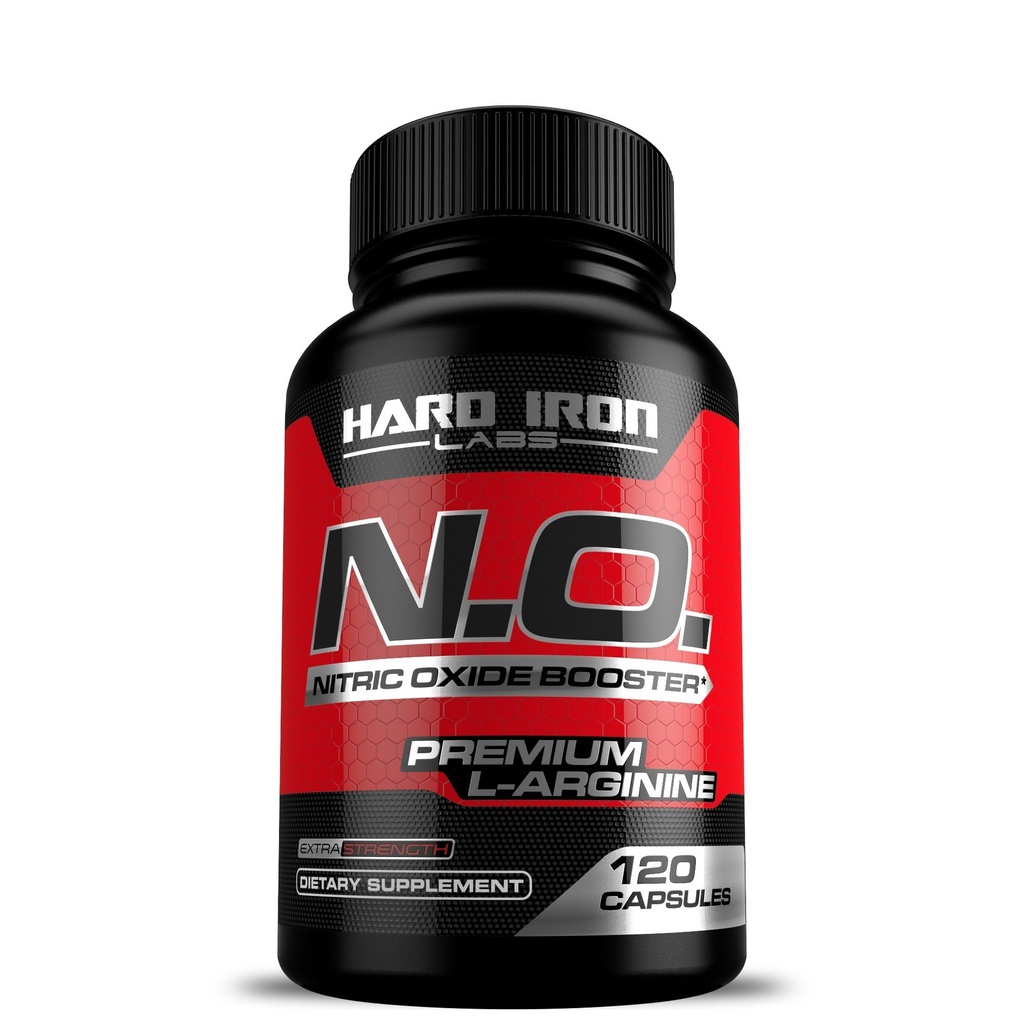 N.O. Nitric Oxide Booster with L-Arginine, L-Citrulline, Beta Alanine, AAKG - Non-GMO, Glutenvrij, Veganistisch - Pre-workout Supplement for Muscle Growth, Stamina, Energy, Pumps, Vasculariteit - 120 Capsules