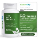 NatureCity TrueMilkThistle (en anglais seulement) Lait Thistle Supplément 525mg (en anglais seulement) Lait Thistle (80% silymarin) contenant 420mg de Silymarin (en anglais seulement)