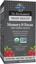 Jardin de la vie Dr Formulé Mémoire et Focus pour les jeunes adultes - Mémoire, Focus, Clarté et Santé du cerveau pour les jeunes adultes et adolescents, comprimés organiques - Vitamine D3, curcuma, sauge, fruits de café – 60 comprimés