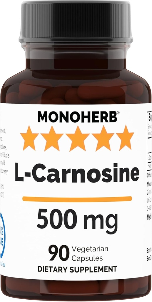 L-Carnosine 500 mg - 90 gélules - 90 portions