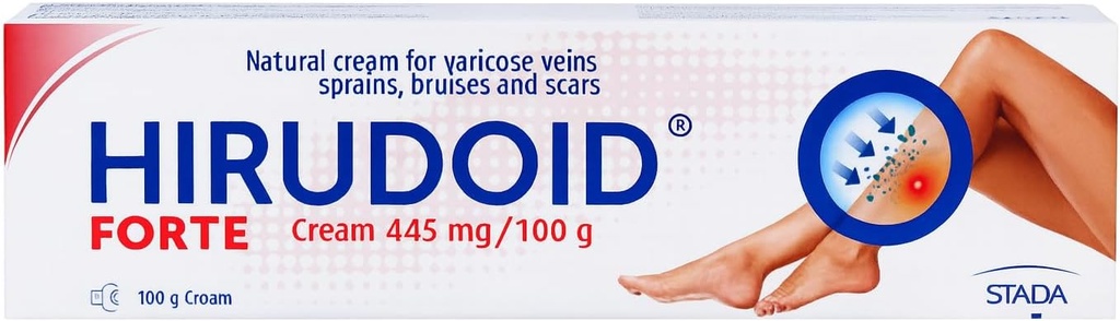 HiruCream Forte 100g Crème pour veins Bruises Scars entorses, Fabriqué en Allemagne