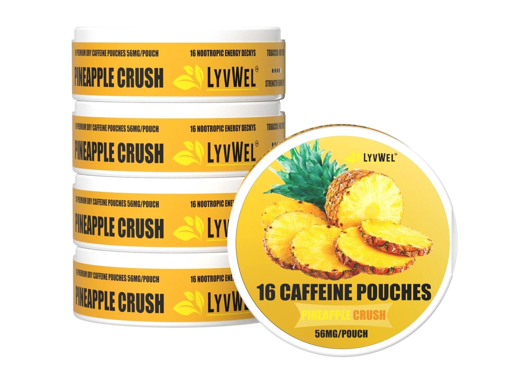 LyvWel 56mg Cafeine Energy Pouches 