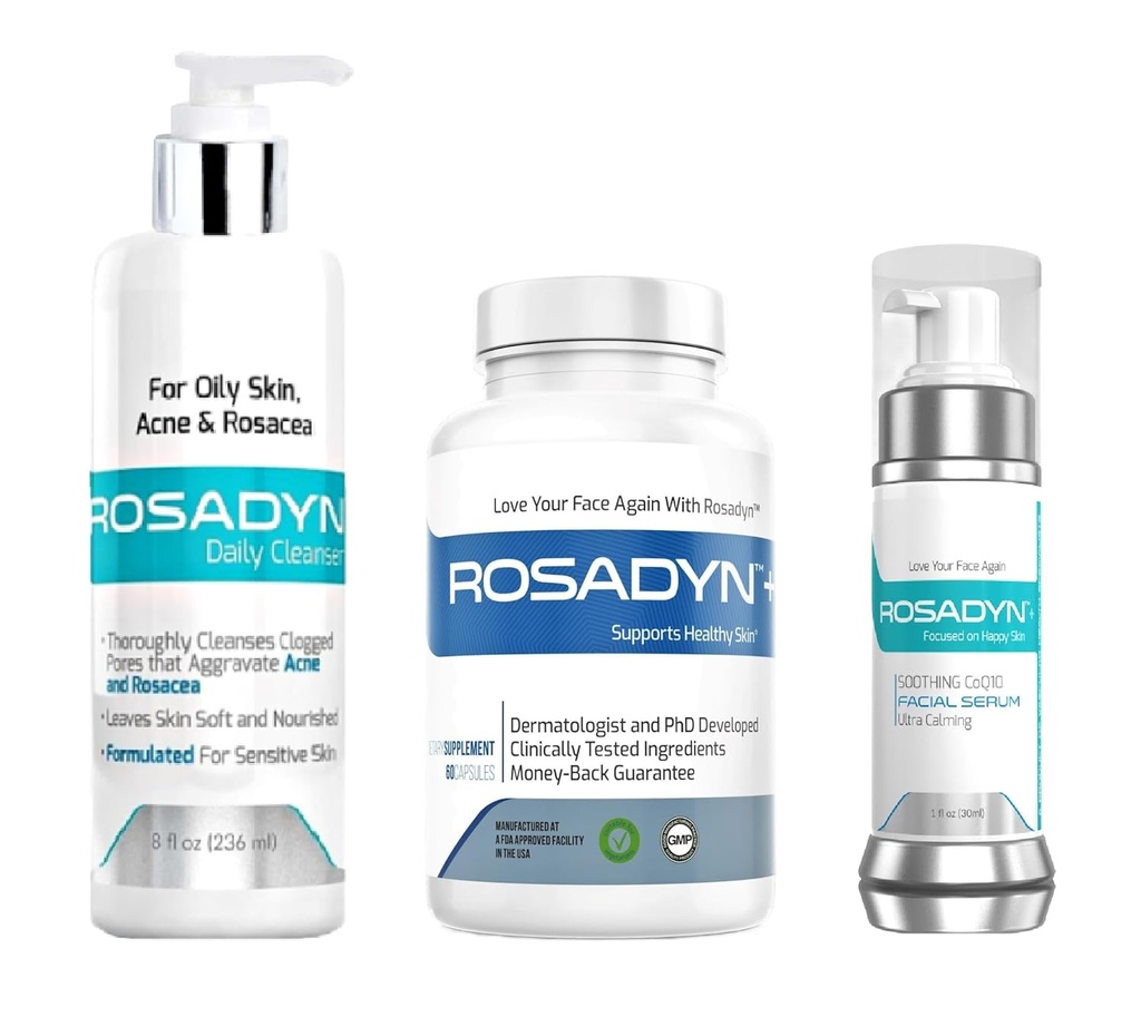 Rosacea Treatment Products, Set van 3