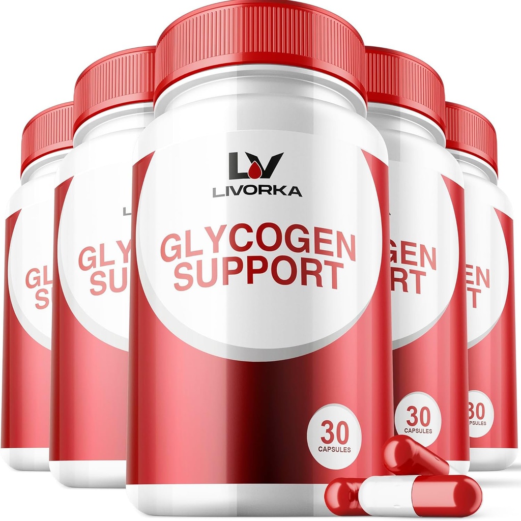 5 Pack - Glycogen Support, Wonderfix Glycogen Control Advanced Formula, Glycogen Capsules, Glycogen Fix met krachtige ingrediënten, 30 capsules per fles voor 150 dagen