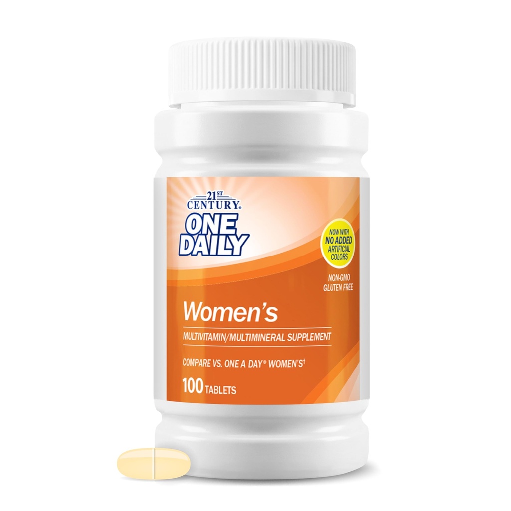 21st Century One Daily Women's Tablets, 100 Count