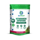 BioTrust Metabo Greens Superfood Powder - Super Greens Poudre, Fruits et Mélange de Véggie avec Spectra cliniquement étudié - Non OGM, sans soja, sans gluten, sans lait, sans parfum de baies énergétiques (30 portions)