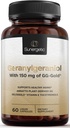 Supplément de géranylgeraniol Sunergetic Premium - GG-Gold 150mg avec tocotriénols DeltaGold Vitamine E- Annatto dérivé GG pour les utilisateurs de statine, la santé cardiaque et la production de CoQ10 - 60 capsules