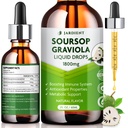 Soursop Bitters Extract vloeibare olie: Graviola Soursop Extract- Organisch voor celondersteuning en regeneratie- Soursop Tinctuur Eetbaar 2 fl oz, 60ml