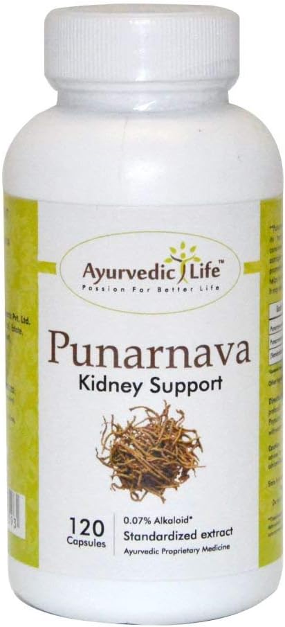 Kruiden Punarnava Capsules 350mg Capsules, Natuurlijke, Ondersteunt Nierfunctie, Gut Health & Gezonde Digestie -120 Tel.
