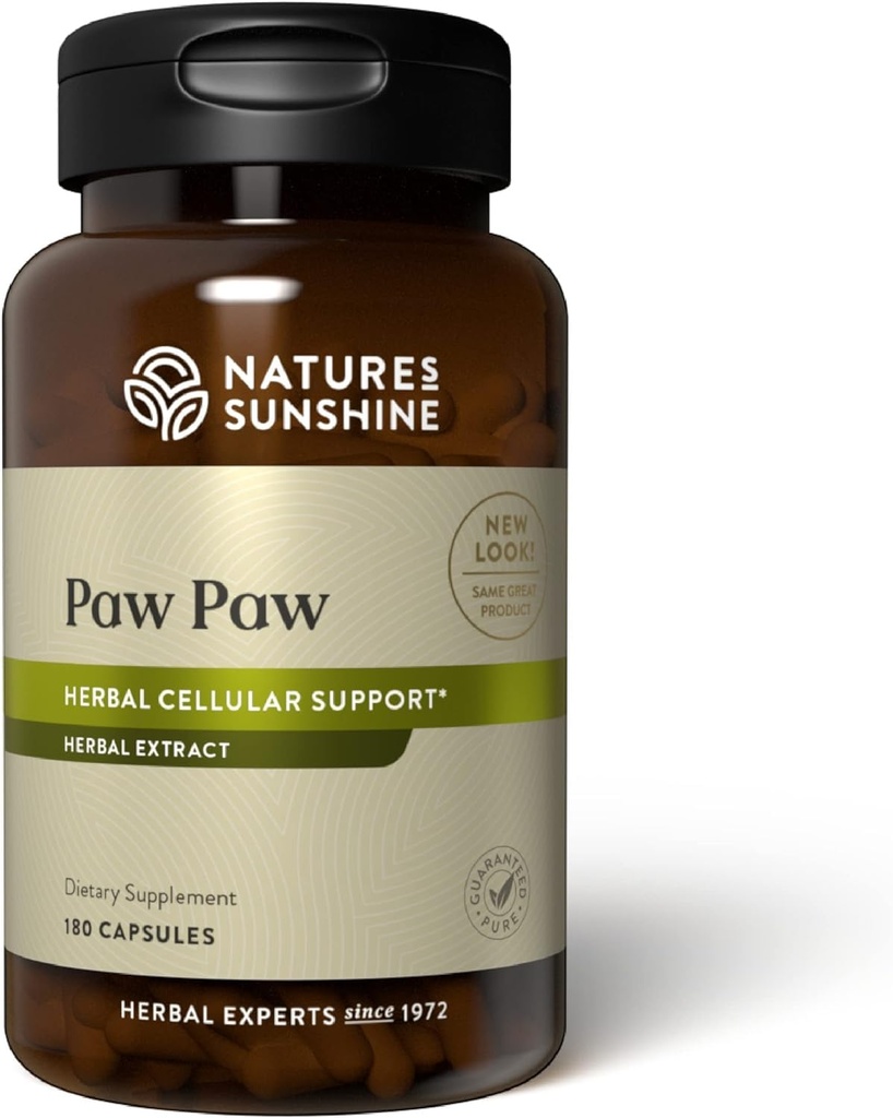Nature's Sunshine Paw Paw Cell-Reg, 180 Capsules 