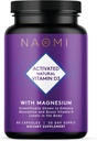 NAOMI geactiveerde vitamine D3 5000 IE (125 mcg) Supplement met magnesium voor sterke botten, tanden, spieren, immuun en goede ondersteuning, niet-GMO, glutenvrij, 60 veggiecaps, 30 dagen levering