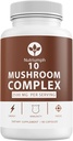 Paddestoel Supplement 2500mg - 90 Capsules - 10 Paddestoel Master Blend - Lions Mane Reishi Cordyceps Chaga Maitake, Shitake Turkey staart Paddenstoelen Supplementen Paddestoel Complex Capsules