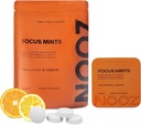 NOOZ Focus Mints Refill Bag - Cafeine-Free Brain Booster voor Mentale Clarity-Tangerine & Citroensmaak 