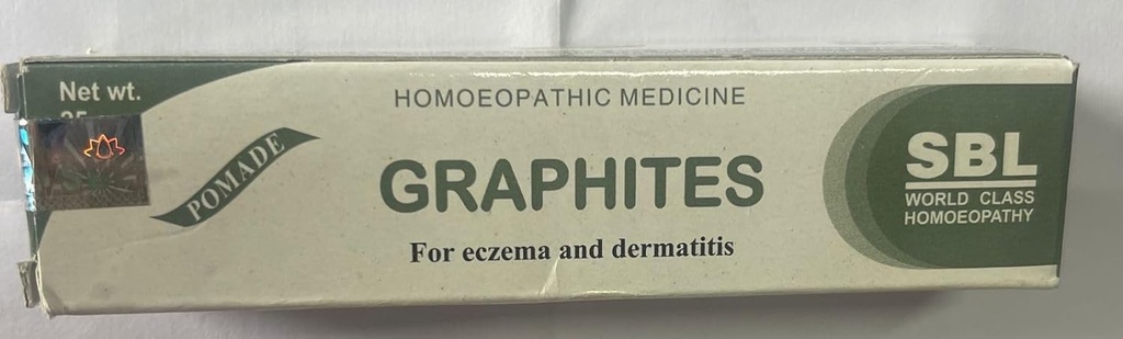 SBL Homeopathische Graphieten Zalf (25g), Nuttig in eczeem (natte en droge), Dermatitis,