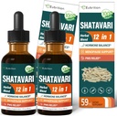 Shatavari Extract Hormone Harmony Drops voor vrouwen Estrogen Balance, Red Clover, Dong Quai & Black Cohosh Supplement voor Menopauze Relief, PMS ondersteuning w/Wild Yam, Vitex Berry. 4 oz