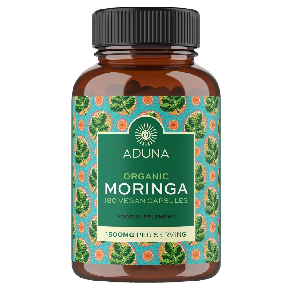 Aduna Organic Moringa Capsules 1500mg 