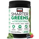Facteur de force vert plus intelligent Poudre de bien-être quotidienne, poudre de super-aliments verts pour soutenir la santé, le ballonnement et la digestion, avec 40+ Superaliments, 125 millions d'UFC de probiotiques, sans saveur, 30 portions