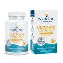 Nordic Naturals Ultimate Omega in visgelatine, citroensmaak - 60 Zachte Gels - 1280 mg Omega-3 - High-Potency Fish Oil Supplement - EPA & DHA - Promoot Brain & Heart Health - Non-GMO - 30 Servers