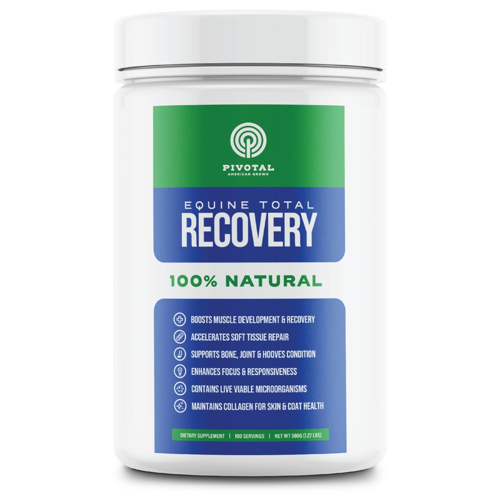 Equine Total Recovery Horse Supplement - 9 Equine Amino Acids Plus Probiotica voor paarden -100% Natural- Geen toegevoegde suiker, Geen soja, Geen Fillers - Horse Joint Support Supplement (100 Servings)
