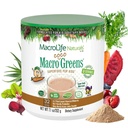 MacroLife Naturals MacroCoco Greens Chocolate Superfood Powder for Kids Raw Fruits Veggies Probiotics & Digestive Enzymes, Immunity Energy, Non-GMO, Vegan, Gluten, Dairy Free - 7oz (32 porties)
