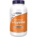 NOW Foods Supplementen, L-Lysine (L-Lysine Hydrochloroide) 1000 mg, dubbele sterkte, Aminozuur, 250 tabletten