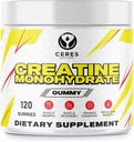 Creatine Monohydraat Gummies for Men & Women-5g van Creatine Monohydraat per Serving - Vegan,Lemon Flavor, 120 Tel.