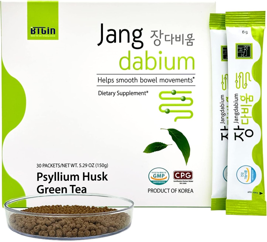 Psyllium Husk Fiber Fish Collageen All-in-One supplement voor de spijsvertering gezondheid, Colon reinigen ter ondersteuning van constipatie verlichting, betere spijsvertering, Jangdabium 30 pakketten